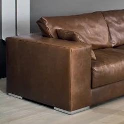 Viadurini Living Moderne Sofas-Wohnzimmersofa aus Holz, Polyurethan und Metall Made in Italy - Sparkling