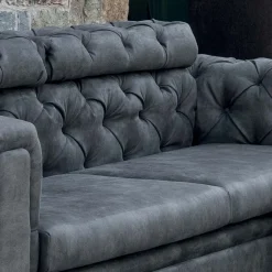 Viadurini Living Moderne Sofas-Wohnzimmersofa mit verstellbarer Kopfstütze Made in Italy - Unleashed