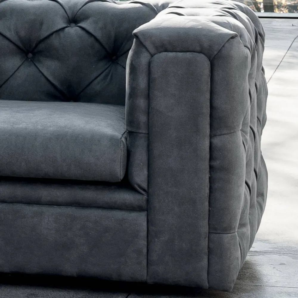 Viadurini Living Moderne Sofas-Wohnzimmersofa mit verstellbarer Kopfstütze Made in Italy - Unleashed