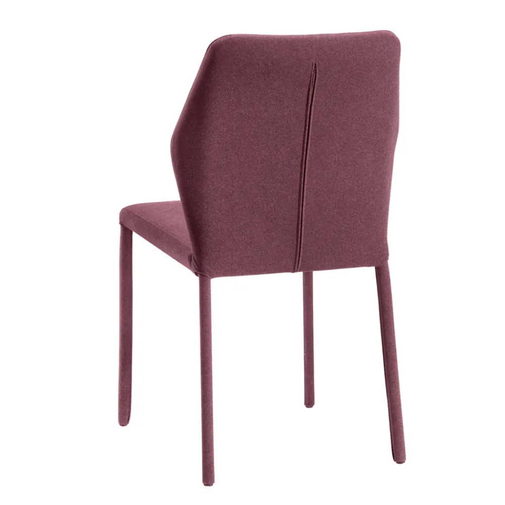Viadurini Living Design Stühle-Wohnzimmerstuhl aus burgunderfarbenem Stoff, hergestellt in Italien – Fiocco