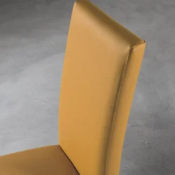 Viadurini Living Moderne Stühle-Wohnzimmerstuhl aus Holz und Kunstleder Sitzdesign Made in Italy - Agostina