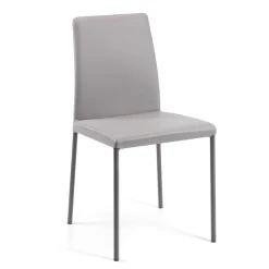 Viadurini Living Design Stühle-Wohnzimmerstuhl aus Öko-Leder und Stahl, hergestellt in Italien – Cucciolo