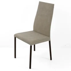 Viadurini Living Moderne Stühle-Wohnzimmerstuhl aus Kunstleder mit lackierten Beinen Made in Italy - Roslin