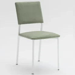 Viadurini Living Design Stühle-Wohnzimmerstuhl aus Metall und Mikrofasersitz Made in Italy, 2 Stück - Fabiola