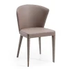 Viadurini Living Design Stühle-Wohnzimmerstuhl aus Siebenschläfer-Öko-Leder und Stahl, hergestellt in Italien – Cerbiatto