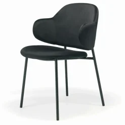 Viadurini Living Design Stühle-Wohnzimmerstuhl aus Stahl und Samt, hergestellt in Italien – Foggia