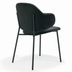 Viadurini Living Design Stühle-Wohnzimmerstuhl aus Stahl und Samt, hergestellt in Italien – Foggia