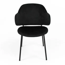 Viadurini Living Design Stühle-Wohnzimmerstuhl aus Stahl und Samt, hergestellt in Italien – Foggia