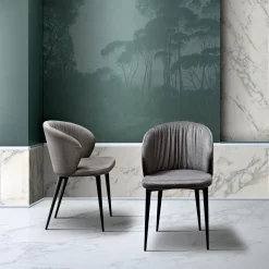 Viadurini Living Design Stühle-Wohnzimmerstuhl aus Stoff und Esche mit elegantem Design – Reginaldo