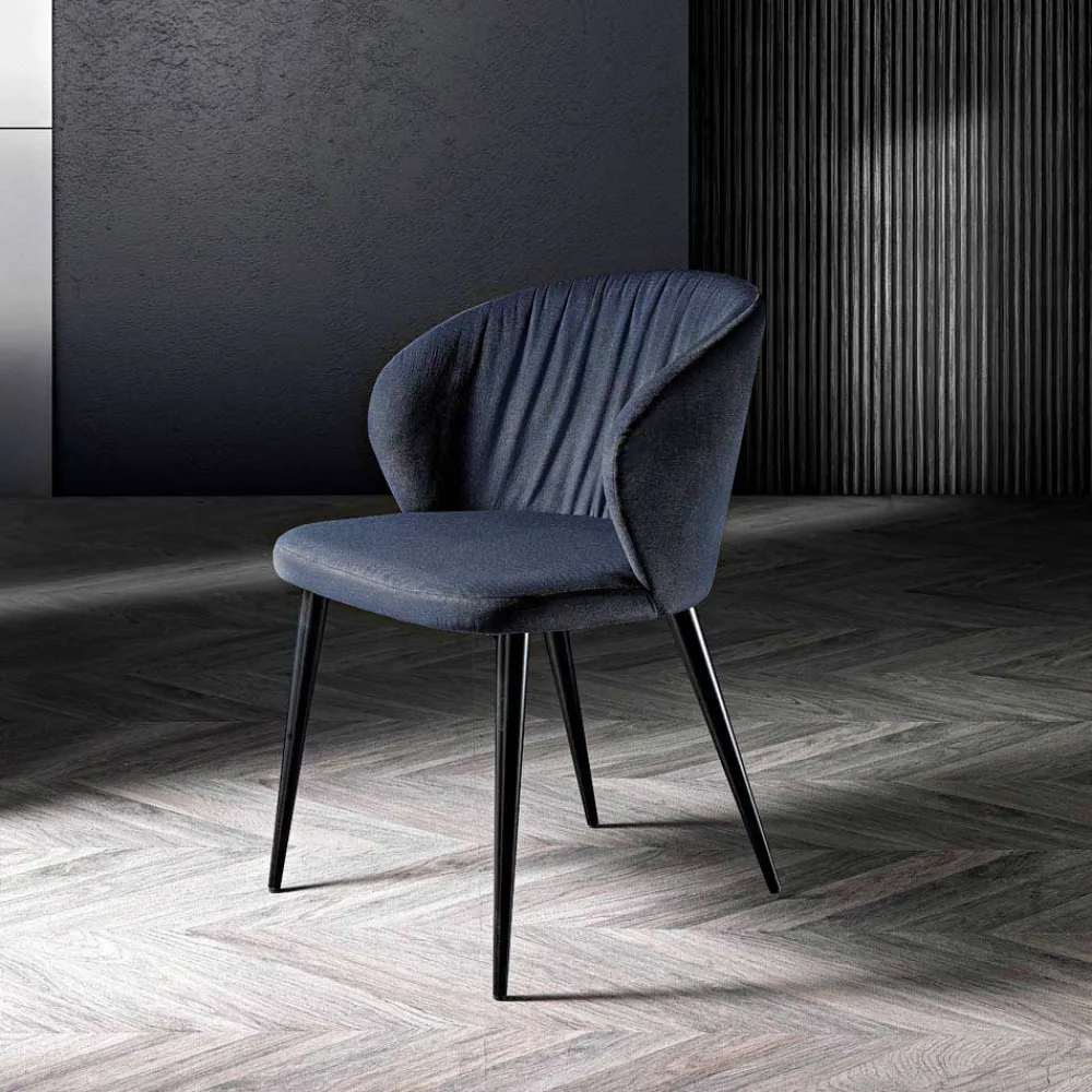 Viadurini Living Design Stühle-Wohnzimmerstuhl aus Stoff und Esche mit elegantem Design – Reginaldo