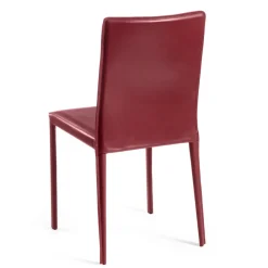 Viadurini Living Design Stühle-Wohnzimmerstuhl aus Vollnarbenleder in Burgunderrot, hergestellt in Italien – Ride