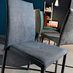 Viadurini Living Moderne Stühle-Wohnzimmerstuhl komplett gepolstert mit Stoff Made in Italy - Rosetta