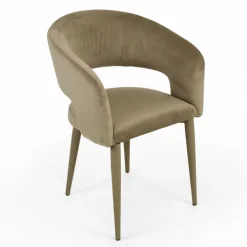 Viadurini Living Design Stühle-Wohnzimmerstuhl mit Samtsitzseil-Finish Made in Italy - Savignano