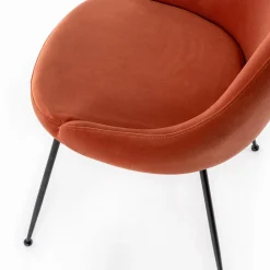 Viadurini Living Moderne Stühle-Wohnzimmerstuhl mit Sitz aus Mikrofaserstoff in verschiedenen Farben – Sandelholz