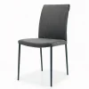 Viadurini Living Design Stühle-Wohnzimmerstuhl mit Stahlbeinen und Stoffsitz – Amalfi