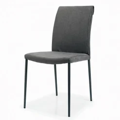 Viadurini Living Design Stühle-Wohnzimmerstuhl mit Stahlbeinen und Stoffsitz – Amalfi