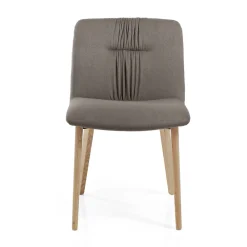 Viadurini Living Design Stühle-Wohnzimmerstuhl mit Stoffbezug und Beinen aus Eschenholz - Florinda