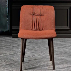 Viadurini Living Design Stühle-Wohnzimmerstuhl mit Stoffbezug und Beinen aus Eschenholz - Florinda