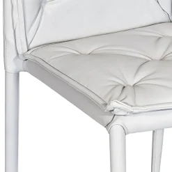 Viadurini Living Moderne Stühle-Wohnzimmerstuhl mit Struktur und Sitz aus Kunstleder Made in Italy - Grogu