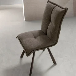 Viadurini Living Moderne Stühle-Wohnzimmerstuhl mit 4-teiliger Struktur aus lackiertem Metall - Ortensy