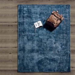 Viadurini Carpets Teppiche-Wohnzimmerteppich aus Baumwolle, Viskose und Wolle Hergestellt auf Handwebstuhl - Melita