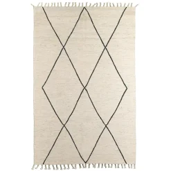 Viadurini Carpets Teppiche-Wohnzimmerteppich aus Wolle und Baumwolle mit modernem geometrischem Design - Metria