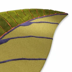 Viadurini Living Teppiche-Wohnzimmerteppich in Blattform aus handgetufteter Wolle Made in Italy - Acino