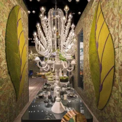 Viadurini Living Teppiche-Wohnzimmerteppich in Blattform aus handgetufteter Wolle Made in Italy - Acino