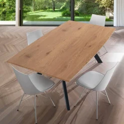 Viadurini Living Esstische-Wohnzimmertisch mit Stahlbeinen und MDF-Platte – Terullio