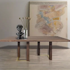 Viadurini Living Esstische Nach Mass|Esstische-Wohnzimmertisch mit Struktur aus Asteiche Made in Italy - Giusy