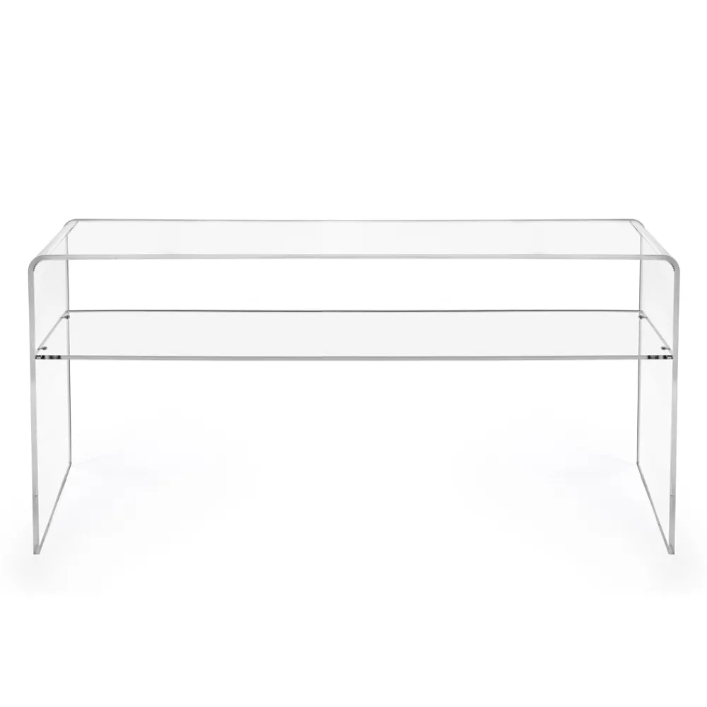 Viadurini Living Tv-Möbel-Wohnzimmer-TV-Ständer aus transparentem Plexiglas Made in Italy - Giuliette