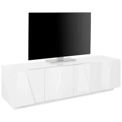 Viadurini Living Tv-Möbel-Wohnzimmer-TV-Ständer mit 4 Melamintüren Made in Italy - Naditza