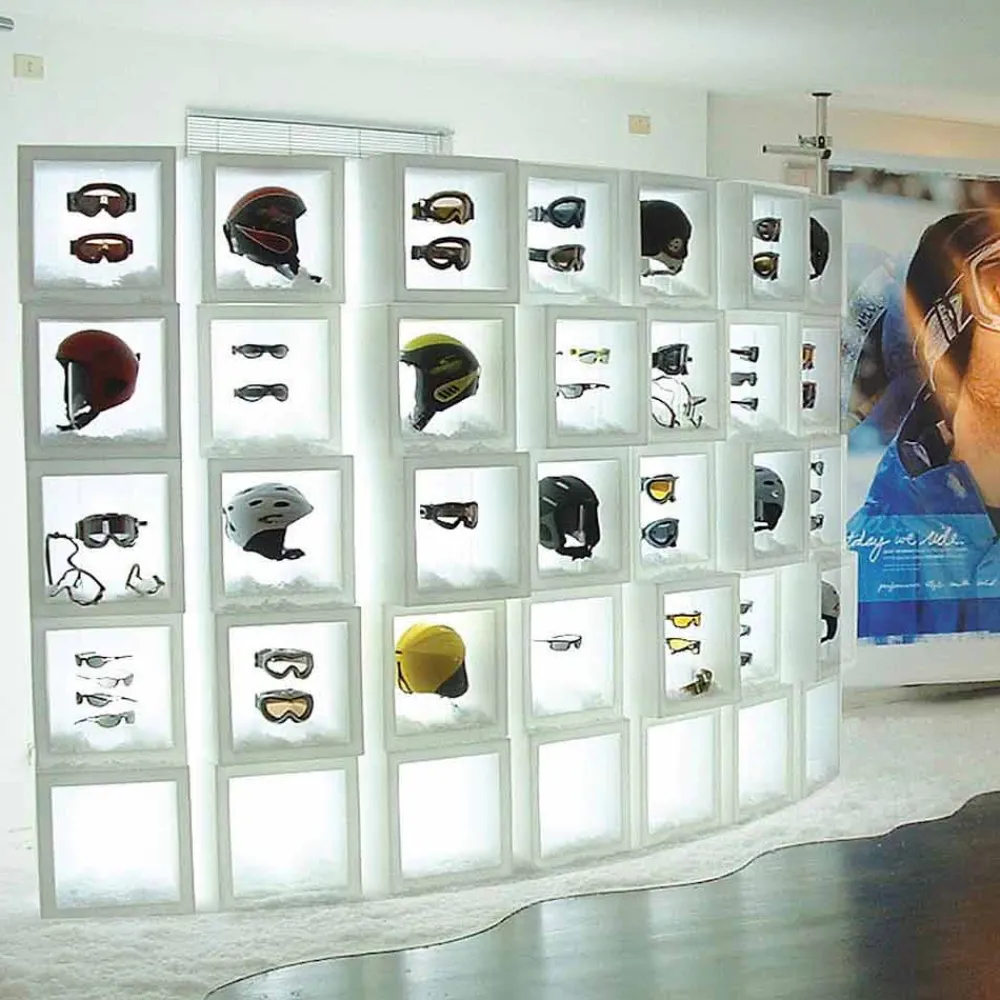 SLIDE Wandregale-Würfelförmiges helles Regal mit modernem Design Open Cube, hergestellt in Italien