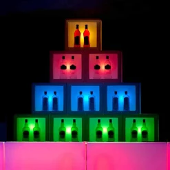 SLIDE Wandregale-Würfelförmiges helles Regal mit modernem Design Open Cube, hergestellt in Italien