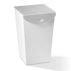 Viadurini Bathroom Wäschekörbe-Wäschebehälter aus Holz und farbigem Acrylglas - Brugio