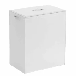 Limac Design Wäschekörbe-Wäschekorb aus Leder mit einem rechteckigen Design-Basis Peter