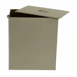 Limac Design Wäschekörbe-Wäschekorb aus Leder mit einem rechteckigen Design-Basis Peter