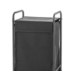 Viadurini Bathroom Wäschekörbe-Wäschekorb aus Metall und Stoff - Musik