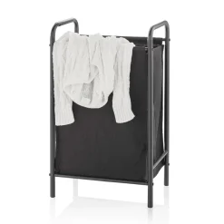 Viadurini Bathroom Wäschekörbe-Wäschekorb aus Metall und Stoff - Musik