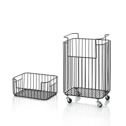 Viadurini Bathroom Wäschekörbe-Wäschekorb mit Schwenkrädern - Power