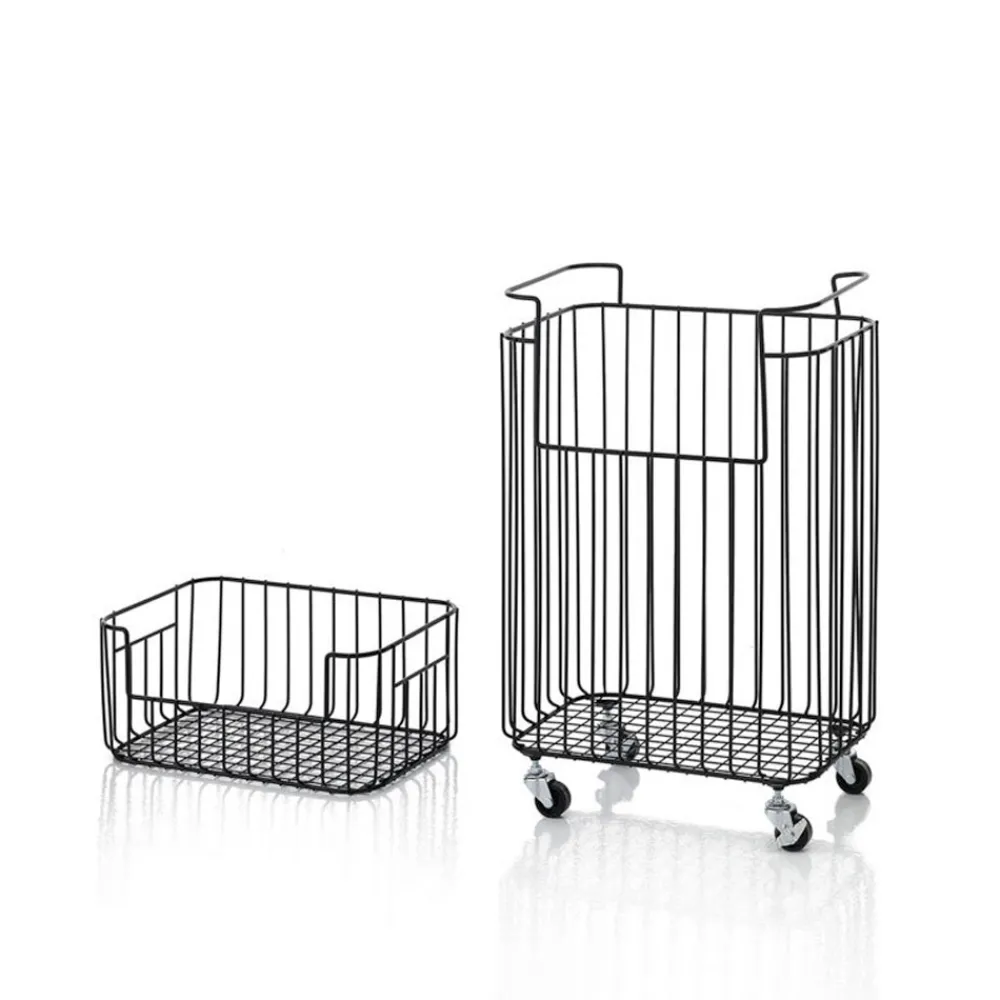 Viadurini Bathroom Wäschekörbe-Wäschekorb mit Schwenkrädern - Power