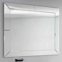 Viadurini Bathroom Badspiegel-Wulstiger Spiegel mit moderner Grundkante, H120 x L120cm, Dedalo