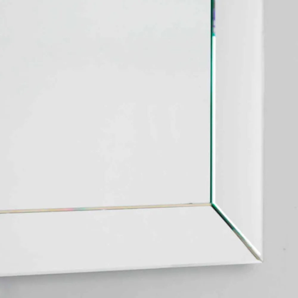 Viadurini Bathroom Badspiegel-Wulstiger Spiegel mit moderner Grundkante, H120 x L120cm, Dedalo