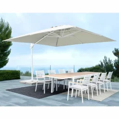 Viadurini in the Garden Gartenschirm-3x4 Aluminium Gartenschirm mit Polyestergewebe - Fasma