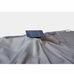 Viadurini in the Garden Gartenschirm-3x3 Außenschirm aus grauem Polyester und anthrazitfarbenem Aluminium - Coby