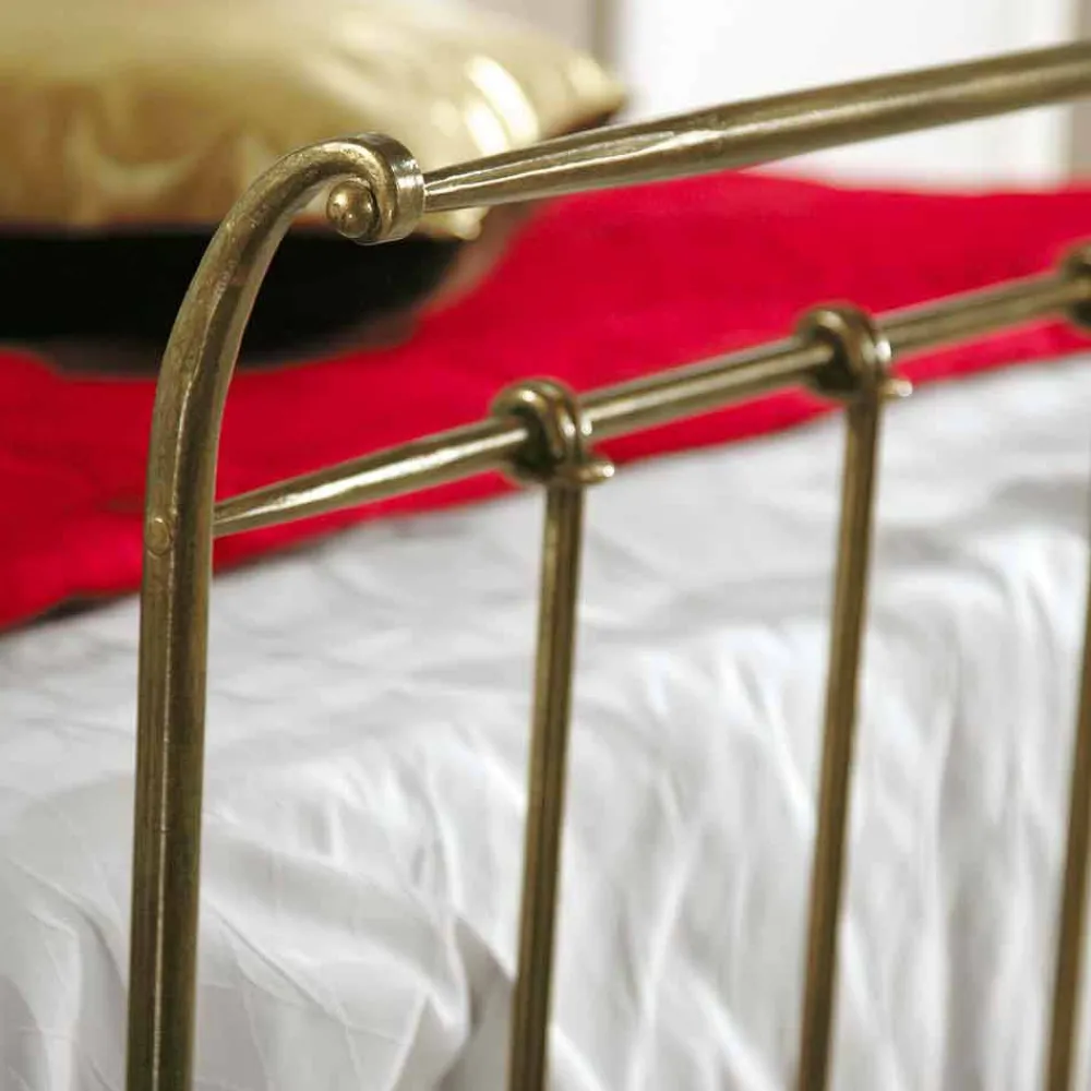 Viadurini Night Design Maßgeschneiderte Möbel|Schmiedeeisen Queen Size Bett-120x190 cm Bett aus Schmiedeeisen Made in Italy Kelly