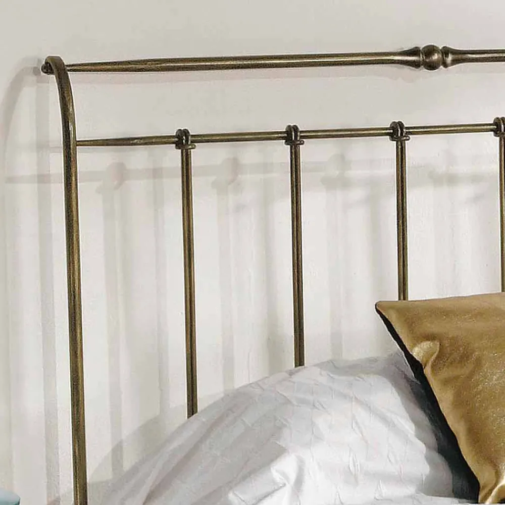 Viadurini Night Design Maßgeschneiderte Möbel|Schmiedeeisen Queen Size Bett-120x190 cm Bett aus Schmiedeeisen Made in Italy Kelly