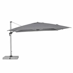 Viadurini in the Garden Gartenschirm-4x4 Gartenschirm mit dunkelgrauem Stoff und eloxierter Struktur - Daniel