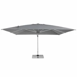 Viadurini in the Garden Gartenschirm-4x4 Gartenschirm mit dunkelgrauem Stoff und eloxierter Struktur - Daniel