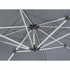 Viadurini in the Garden Gartenschirm-4x4 Gartenschirm mit dunkelgrauem Stoff und eloxierter Struktur - Daniel